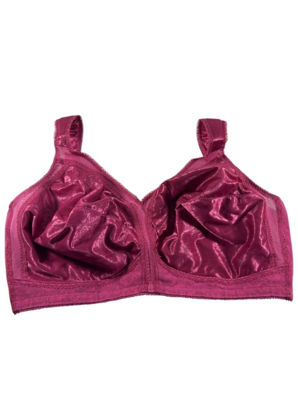 Playtex 18 Hour Comfort Shoulder Wirefree Pink Berry Bra 44DD Style 4693